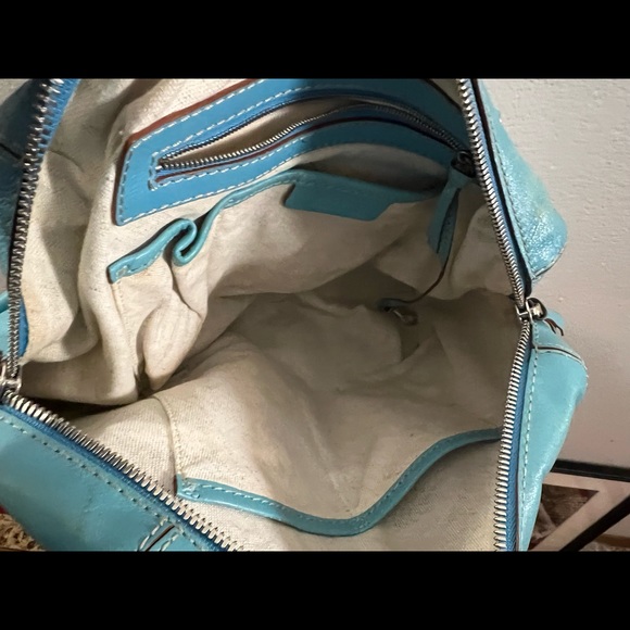 Vintage MK Turquoise purse bag - Picture 6 of 16